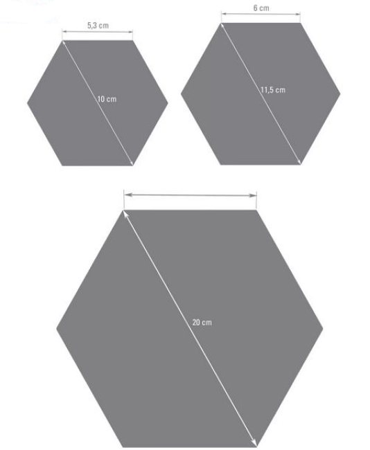 HEXAGON FILZ Untersetzer Pinnwand Platzmatte / 54 Farben